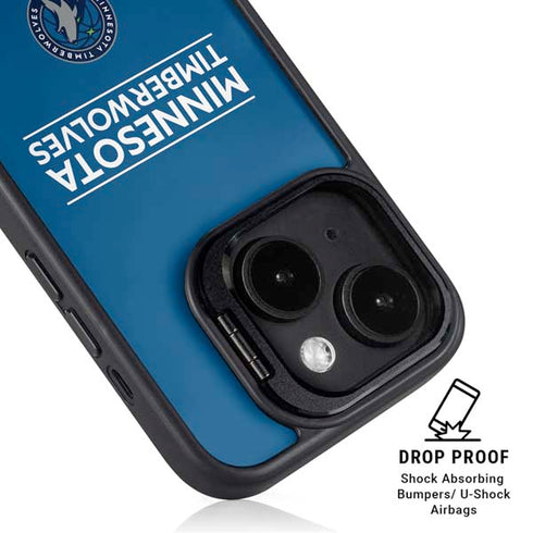 NBA Minnesota Timberwolves Standard - Blue iPhone 13 Kickstand Case