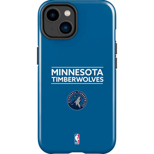 NBA Minnesota Timberwolves Standard - Blue iPhone 15 Impact Case