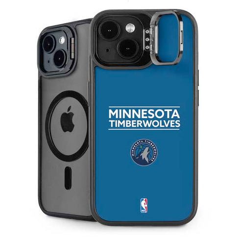 NBA Minnesota Timberwolves Standard - Blue iPhone 15 Plus Kickstand Case