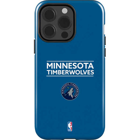 NBA Minnesota Timberwolves Standard - Blue iPhone 15 Pro Impact Case
