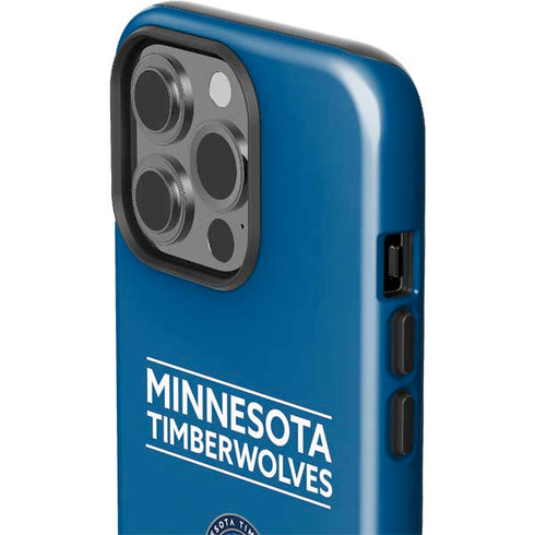 NBA Minnesota Timberwolves Standard - Blue iPhone 15 Pro Impact Case