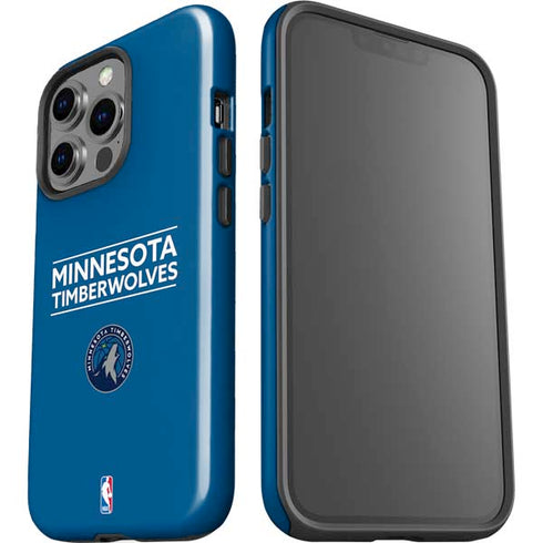 NBA Minnesota Timberwolves Standard - Blue iPhone 15 Pro Impact Case