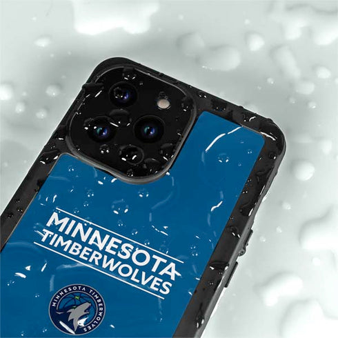 NBA Minnesota Timberwolves Standard - Blue iPhone 15 Pro Waterproof Case