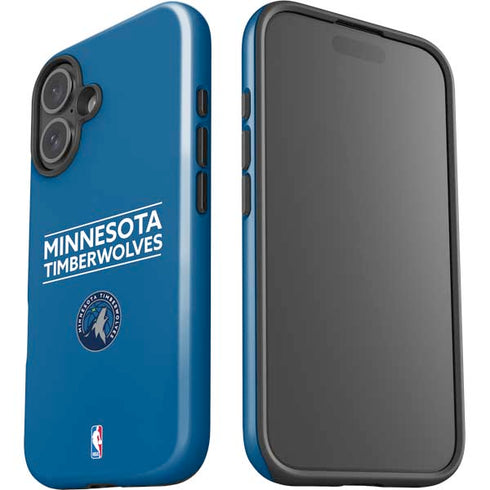 NBA Minnesota Timberwolves Standard - Blue iPhone 16 Impact Case