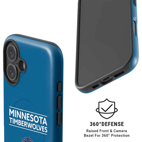 NBA Minnesota Timberwolves Standard - Blue iPhone 16 Magsafe Impact Case
