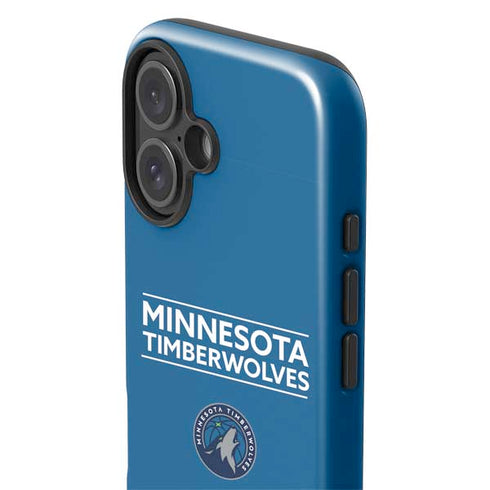 NBA Minnesota Timberwolves Standard - Blue iPhone 16 Plus Impact Case