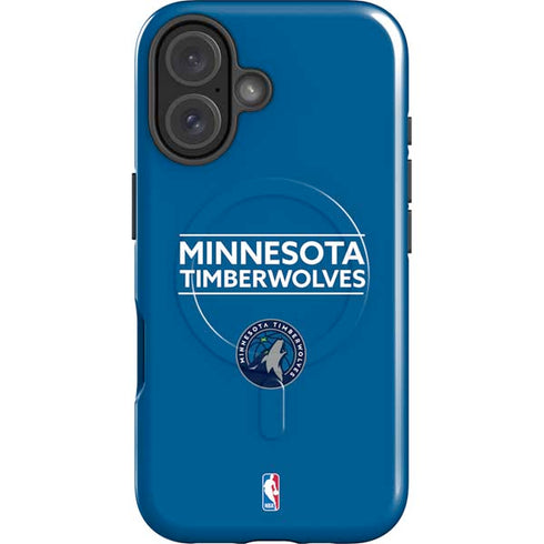 NBA Minnesota Timberwolves Standard - Blue iPhone 16 Plus Magsafe Impact Case