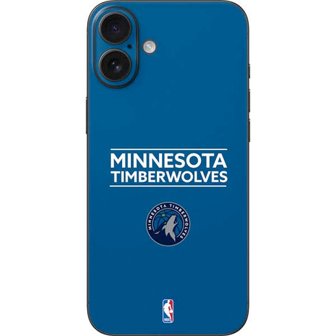 NBA Minnesota Timberwolves Standard - Blue iPhone 16 Plus Skin
