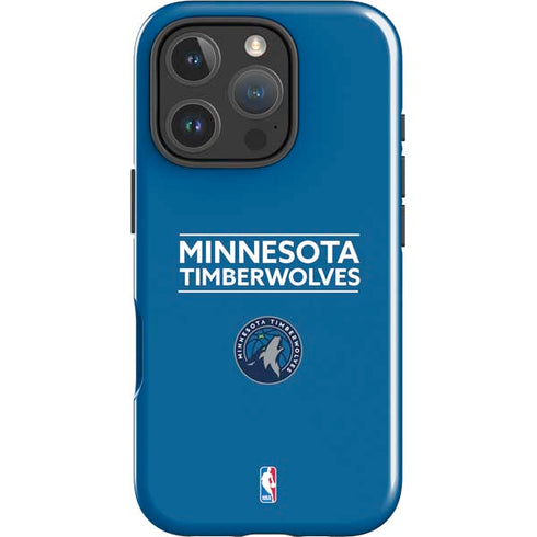 NBA Minnesota Timberwolves Standard - Blue iPhone 16 Pro Impact Case
