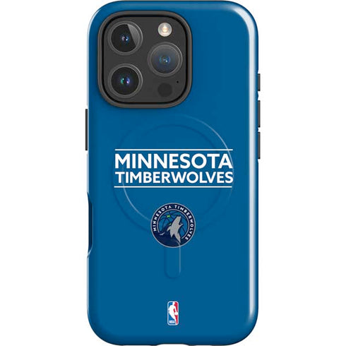 NBA Minnesota Timberwolves Standard - Blue iPhone 16 Pro Max Magsafe Impact Case