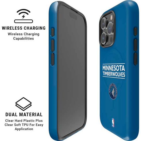 NBA Minnesota Timberwolves Standard - Blue iPhone 16 Pro Max Magsafe Impact Case