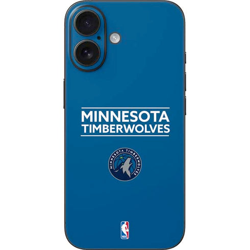 NBA Minnesota Timberwolves Standard - Blue iPhone 16 Skin