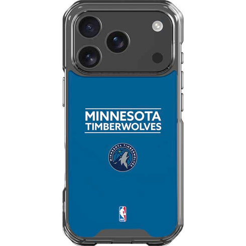 NBA Minnesota Timberwolves Standard - Blue iPhone 18 Pro Clear Case
