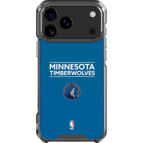 NBA Minnesota Timberwolves Standard - Blue iPhone 18 Pro Max Clear Case
