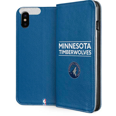 NBA Minnesota Timberwolves Standard - Blue iPhone 8 Folio Case