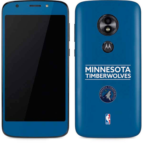 NBA Minnesota Timberwolves Standard - Blue Moto E5 Play Skin