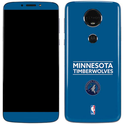 NBA Minnesota Timberwolves Standard - Blue Moto E5 Plus Skin