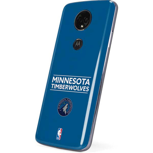 NBA Minnesota Timberwolves Standard - Blue Moto E5 Plus Skin