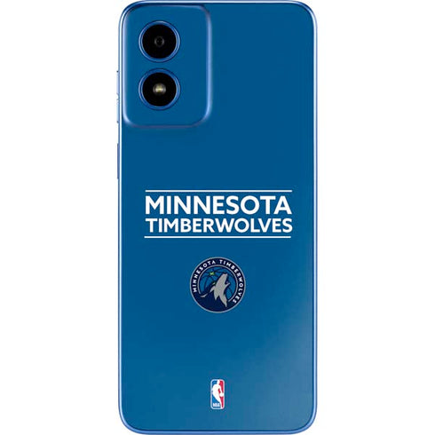 NBA Minnesota Timberwolves Standard - Blue Moto G Play 4G (2024) Skin