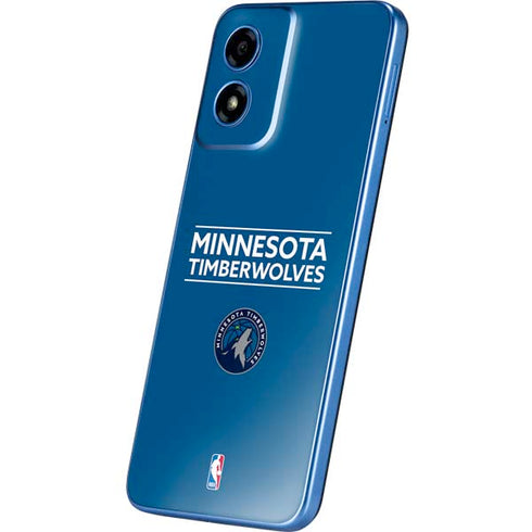 NBA Minnesota Timberwolves Standard - Blue Moto G Play 4G (2024) Skin
