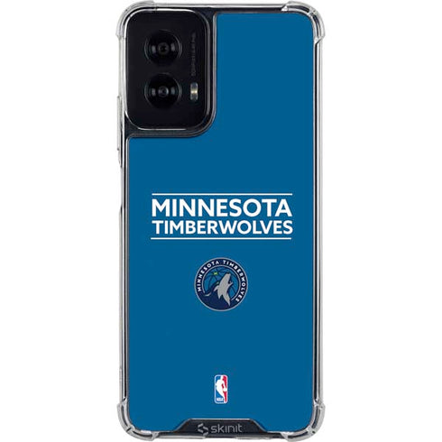NBA Minnesota Timberwolves Standard - Blue Moto G Power 5G (2024) Clear Case