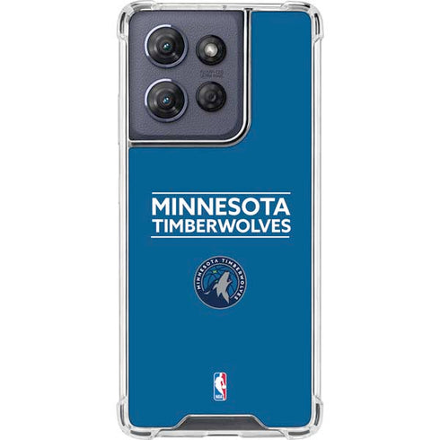 NBA Minnesota Timberwolves Standard - Blue Moto G Power 5G (2025) Clear Case