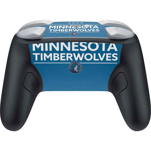 NBA Minnesota Timberwolves Standard - Blue Nintendo Switch 2 (2025) Pro Controller Skin