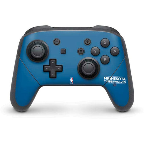 NBA Minnesota Timberwolves Standard - Blue Nintendo Switch Pro Controller Skin