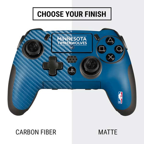 NBA Minnesota Timberwolves Standard - Blue PlayStation Scuf Vantage 2 Controller Skin