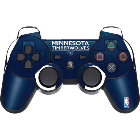 NBA Minnesota Timberwolves Standard - Navy Blue PS3 Dual Shock wireless controller Skin