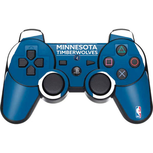 NBA Minnesota Timberwolves Standard - Blue PS3 Dual Shock wireless controller Skin