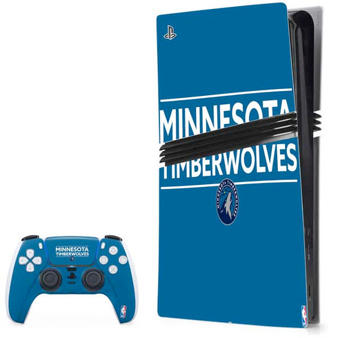 NBA Minnesota Timberwolves Standard - Blue PlayStation PS5 Skins