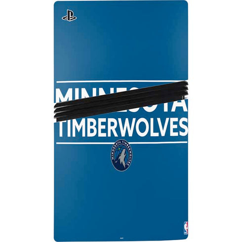 NBA Minnesota Timberwolves Standard - Blue PS5 Pro Console Skin