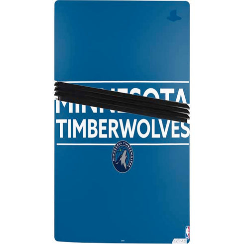 NBA Minnesota Timberwolves Standard - Blue PS5 Pro Console Skin