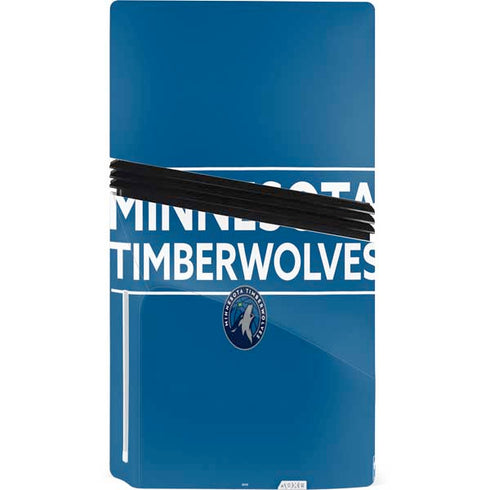 NBA Minnesota Timberwolves Standard - Blue PS5 Pro Disk Bundle Skin