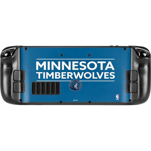NBA Minnesota Timberwolves Standard - Blue Steam Deck Handheld Gaming Computer Skin