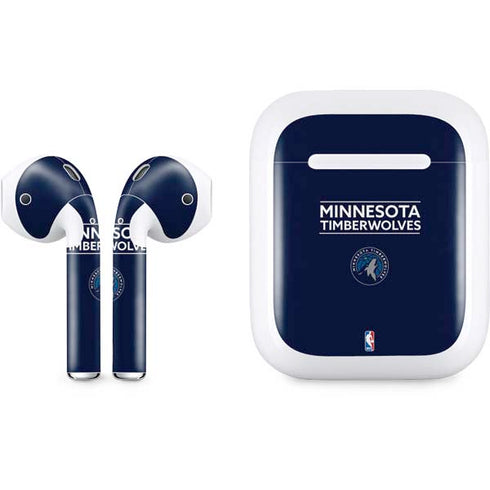 NBA Minnesota Timberwolves Standard - Navy Blue Apple AirPods Skin