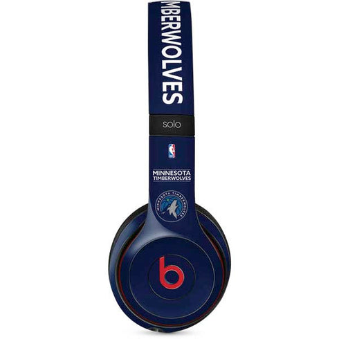 NBA Minnesota Timberwolves Standard - Navy Blue Beats Solo 2 Wireless Skin