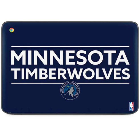 NBA Minnesota Timberwolves Standard - Navy Blue HP Chromebook Skin
