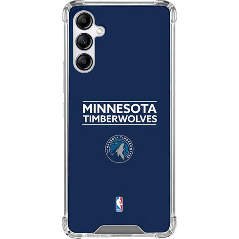 NBA Minnesota Timberwolves Standard - Navy Blue Gabb Phone 4 Clear Case