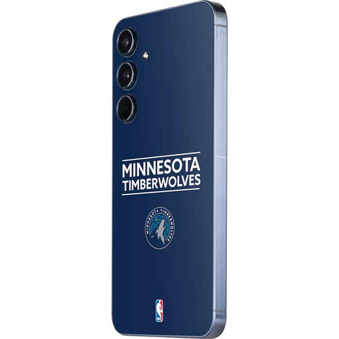 NBA Minnesota Timberwolves Standard - Navy Blue Galaxy A35 5G Skin