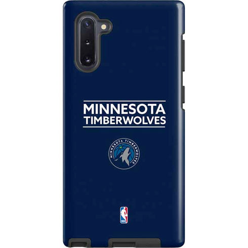 NBA Minnesota Timberwolves Standard - Navy Blue Galaxy Cases