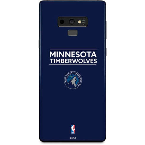 NBA Minnesota Timberwolves Standard - Navy Blue Galaxy Note 9 Skin
