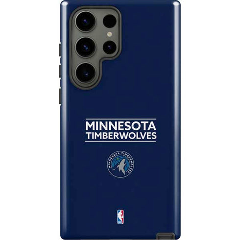 NBA Minnesota Timberwolves Standard - Navy Blue Galaxy S23 Ultra Pro Case