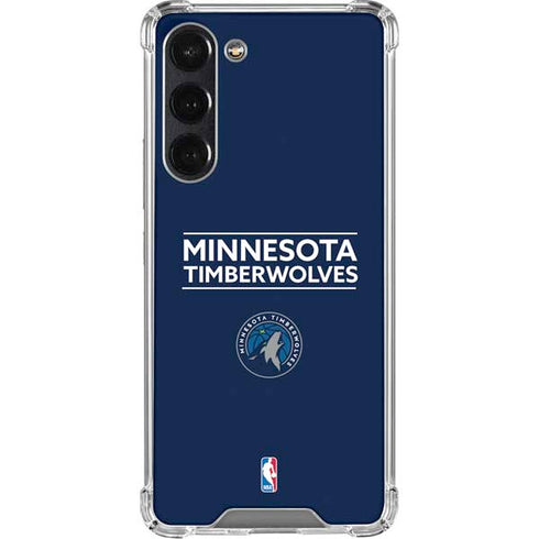 NBA Minnesota Timberwolves Standard - Navy Blue Galaxy S24 FE Clear Case