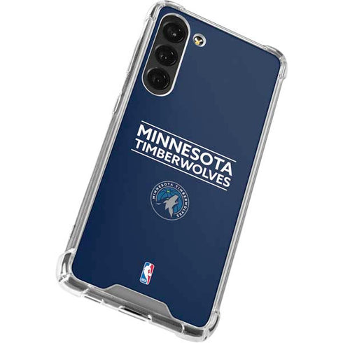 NBA Minnesota Timberwolves Standard - Navy Blue Galaxy S24 FE Clear Case