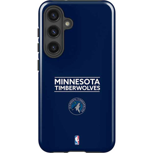 NBA Minnesota Timberwolves Standard - Navy Blue Galaxy S25 Impact Case