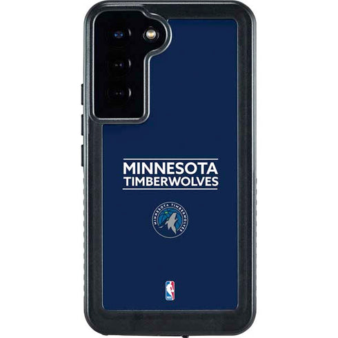 NBA Minnesota Timberwolves Standard - Navy Blue Galaxy S24 Plus Waterproof Case