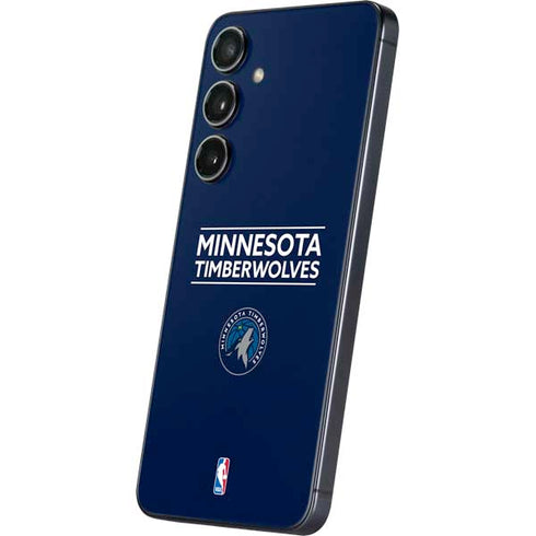 NBA Minnesota Timberwolves Standard - Navy Blue Galaxy S25 Skin