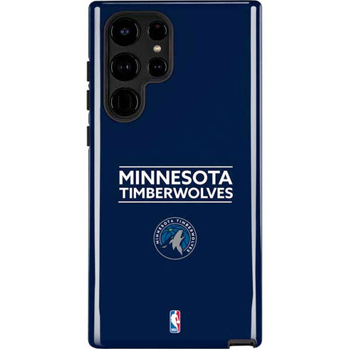 NBA Minnesota Timberwolves Standard - Navy Blue Galaxy Cases